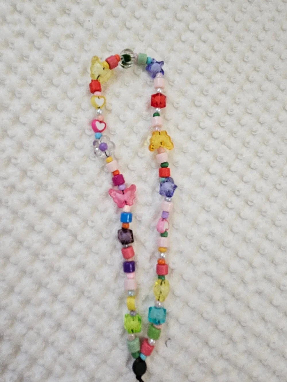 STAR & HEART & BUTTERFLY BEADED PHONE STRAP